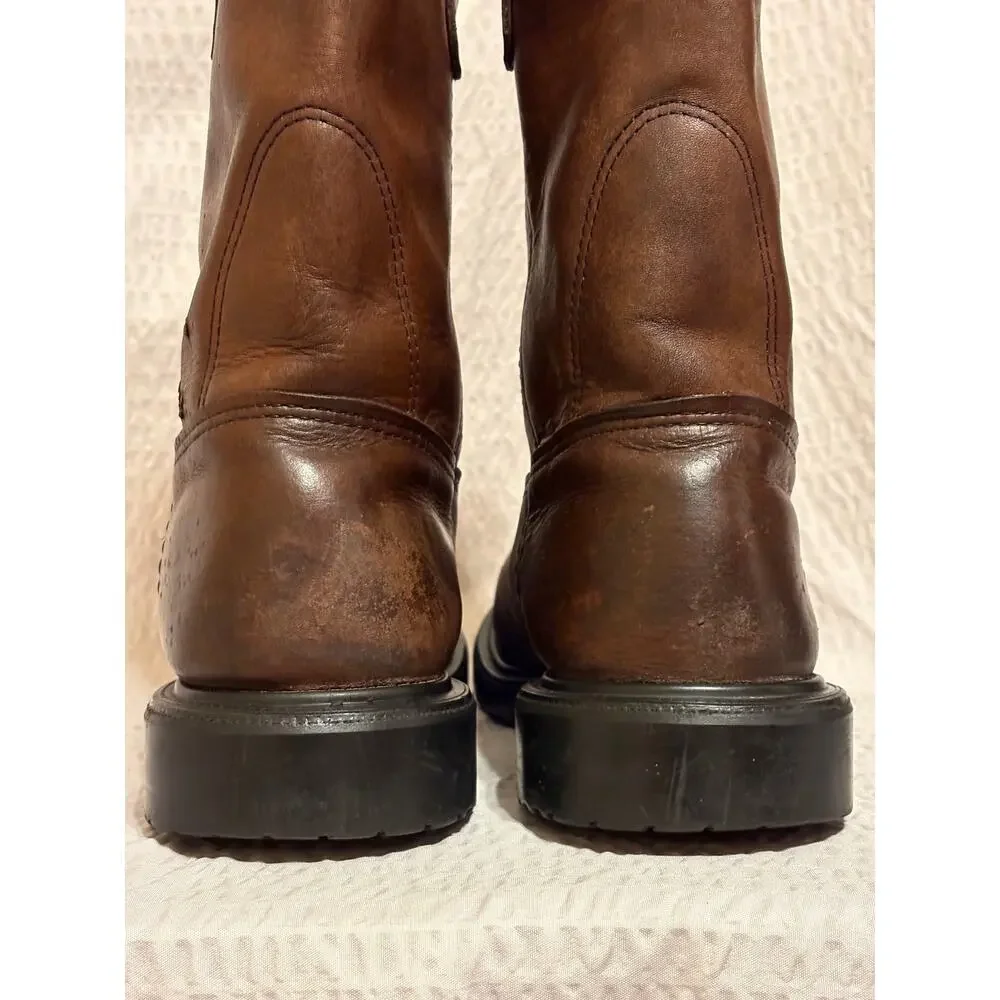 Red Wing USA Pecos 2231 Pull On Work Boot Men’s 9.5B  EH Steel Toe PLZ READ